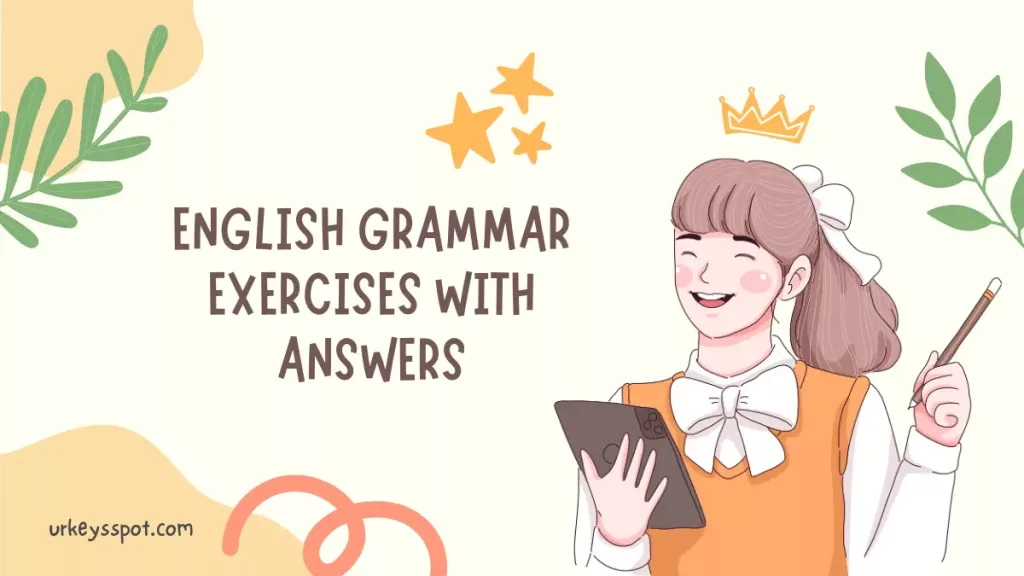 Image depicting English grammar exercises with provided answers, aiding in language proficiency and comprehension.